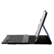 1130B Detachable Bluetooth 3.0 ABS Brushed Texture Keyboard + Lambskin Texture Leather Tablet Case for iPad Pro 11 inch (2018), with Three-gear Adjustment / Magnetic / Sleep Function(Blue)