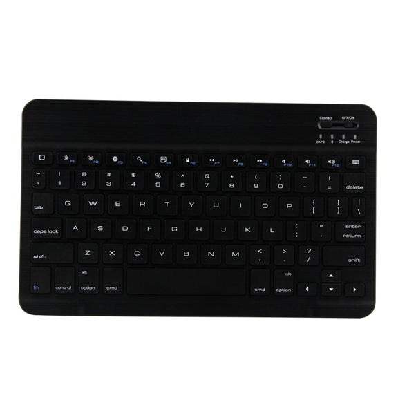 FT-1030 Bluetooth 3.0 ABS Brushed Texture Keyboard + Skin Texture Leather Tablet Case for iPad Air / Air 2 / iPad Pro 9.7 inch, with Three-gear Angle Adjustment / Magnetic / Sleep Function (Black)