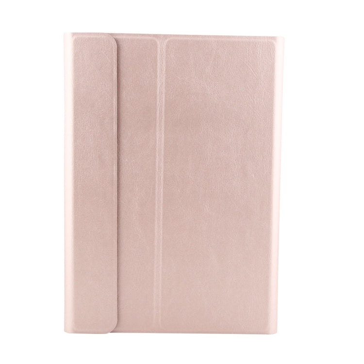 FT-1030 Bluetooth 3.0 ABS Brushed Texture Keyboard + Skin Texture Leather Tablet Case for iPad Air / Air 2 / iPad Pro 9.7 inch, with Three-gear Angle Adjustment / Magnetic / Sleep Function (Pink)
