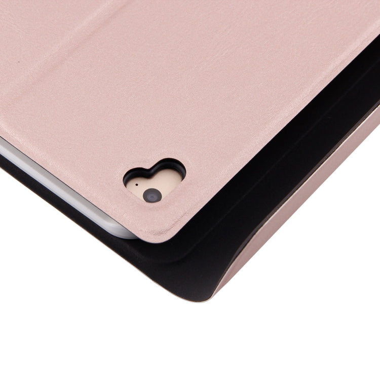 FT-1030 Bluetooth 3.0 ABS Brushed Texture Keyboard + Skin Texture Leather Tablet Case for iPad Air / Air 2 / iPad Pro 9.7 inch, with Three-gear Angle Adjustment / Magnetic / Sleep Function (Pink)