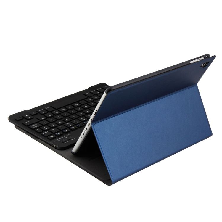 FT-1030 Bluetooth 3.0 ABS Brushed Texture Keyboard + Skin Texture Leather Tablet Case for iPad Air / Air 2 / iPad Pro 9.7 inch, with Three-gear Angle Adjustment / Magnetic / Sleep Function (Blue)