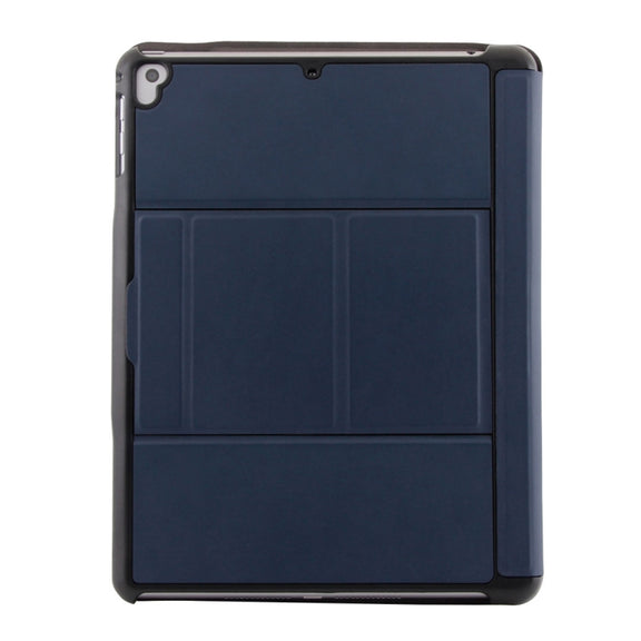 T-201 Detachable Bluetooth 3.0 Ultra-thin Keyboard + Lambskin Texture Leather Tablet Case for iPad Air / Air 2 / iPad Pro 9.7 inch, Support Multi-angle Adjustment (Blue)