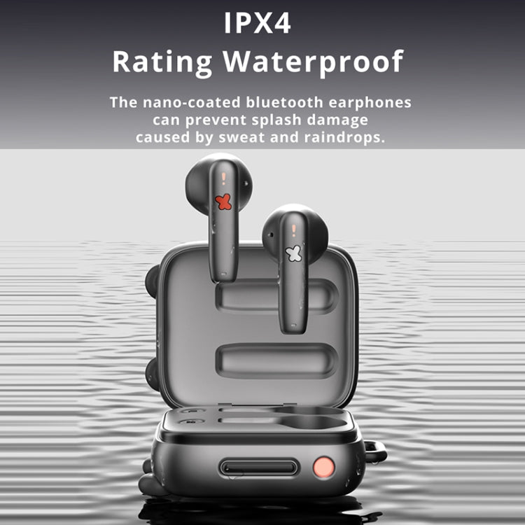 D MOOSTER D03 Suitcase Shape IPX4 TWS Wireless Bluetooth 5.0 Earphone (Transparent)