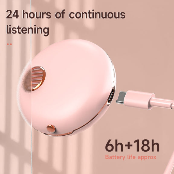 HXSJ Air-S28 TWS Bluetooth 5.3 True Wireless HiFi Stereo Make-up Mirror Earphones with Charging Case (White)