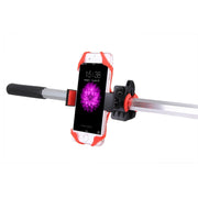 360 Degree Rotation Bicycle Phone Holder with Flexible Stretching Clip for iPhone 7 & 7 Plus / iPhone 6 & 6 Plus / iPhone 5 & 5C & 5s(Red)