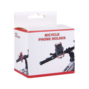 360 Degree Rotation Bicycle Phone Holder with Flexible Stretching Clip for iPhone 7 & 7 Plus / iPhone 6 & 6 Plus / iPhone 5 & 5C & 5s(Red)