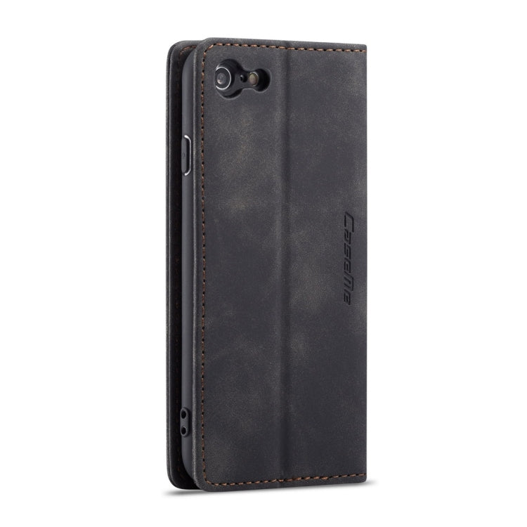 CaseMe-013 Multifunctional Retro Frosted Horizontal Flip Leather Case for iPhone 6 / 6s, with Card Slot & Holder & Wallet(Black)