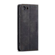 CaseMe-013 Multifunctional Retro Frosted Horizontal Flip Leather Case for iPhone 6 / 6s, with Card Slot & Holder & Wallet(Black)