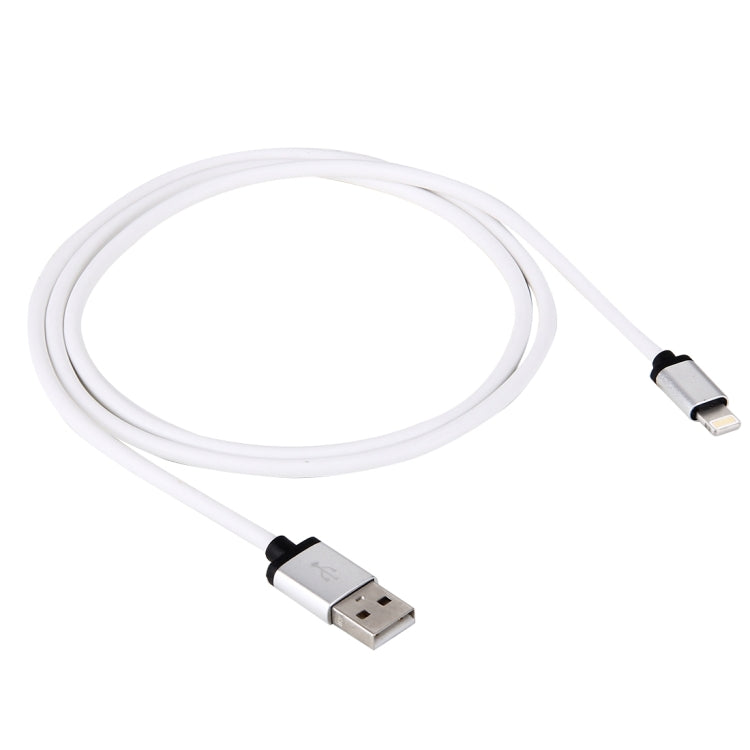 1m 3A 8 Pin to USB Data Sync Charging Cable for iPhone, iPad, Diameter: 4 cm(White)