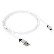 1m 3A 8 Pin to USB Data Sync Charging Cable for iPhone, iPad, Diameter: 4 cm(White)