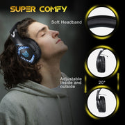 ONIKUMA K1 PRO Stereo Surround Gaming Headphone with Microphone & LED Lights(Black Blue)