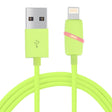 1m Circular Bobbin Gift Box Style 8 Pin to USB Data Sync Cable with Indicator for iPhone, iPad(Green) - free shipping - PMC TechLife - Order now!
