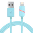 1m Circular Bobbin Gift Box Style 8 Pin to USB Data Sync Cable with Indicator for iPhone, iPad(Blue) - free shipping - PMC TechLife - Order now!