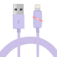 1m Circular Bobbin Gift Box Style 8 Pin to USB Data Sync Cable with Indicator for iPhone, iPad(Purple) - Normal Style Cable by PMC TechLife | Online Shopping South Africa | PMC TechLife | Buy Now Pay Later Mobicred