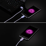 1m Circular Bobbin Gift Box Style 8 Pin to USB Data Sync Cable with Indicator for iPhone, iPad(Purple)
