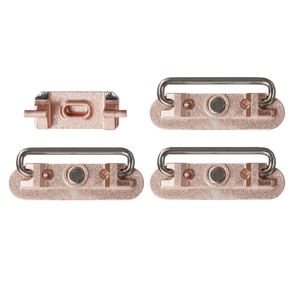 Volume Control Key + Power Button + Mute Switch Vibrator Key for iPhone 6s Plus(Rose Gold)