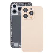 For iPhone 16 Pro Max Original Glass Battery Back Cover with Camera Lens Cover + MagSafe Magnet(Gold)