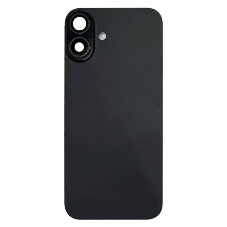 For iPhone 16 Battery Back Cover with Camera Lens Cover(Black)