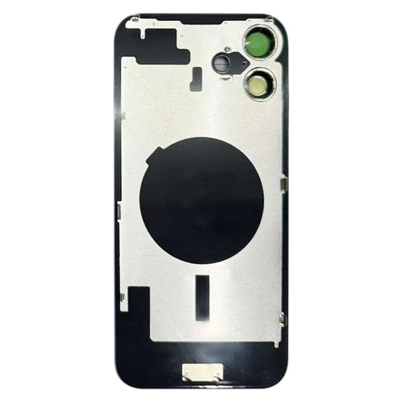 For iPhone 16 Battery Back Cover with Camera Lens Cover(Black)