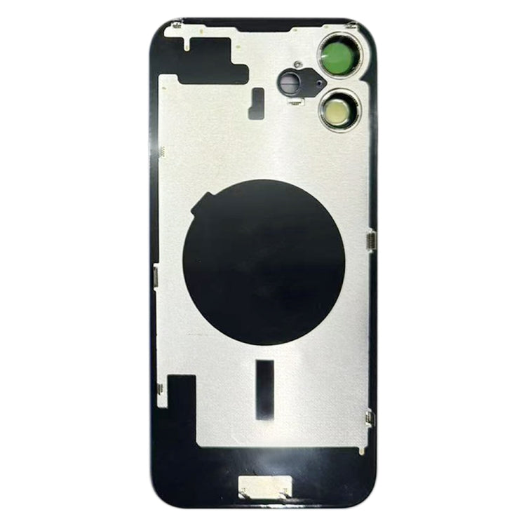 For iPhone 16 Battery Back Cover with Camera Lens Cover(Black)