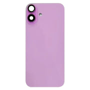 For iPhone 16 Battery Back Cover with Camera Lens Cover(Pink)