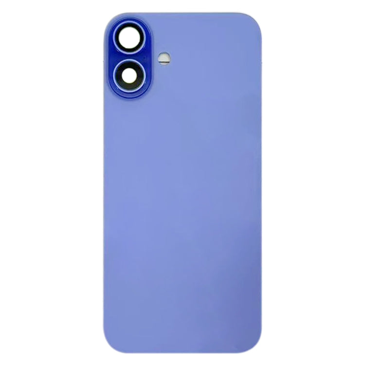 For iPhone 16 Battery Back Cover with Camera Lens Cover(Cyan)