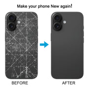 For iPhone 16 Battery Back Cover with Camera Lens Cover(Black)