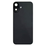 For iPhone 16 Plus Battery Back Cover with Camera Lens Cover(Black)