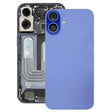For iPhone 16 Plus Battery Back Cover with Camera Lens Cover(Cyan) - free shipping - PMC TechLife - Order now!