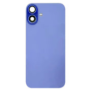 For iPhone 16 Plus Battery Back Cover with Camera Lens Cover(Cyan)
