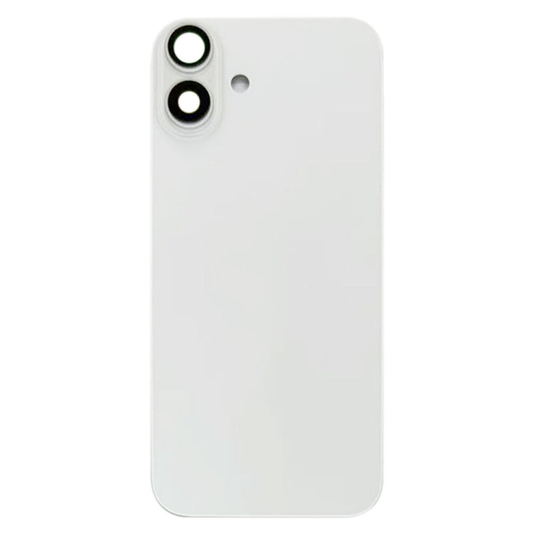 For iPhone 16 Plus Battery Back Cover with Camera Lens Cover(White)