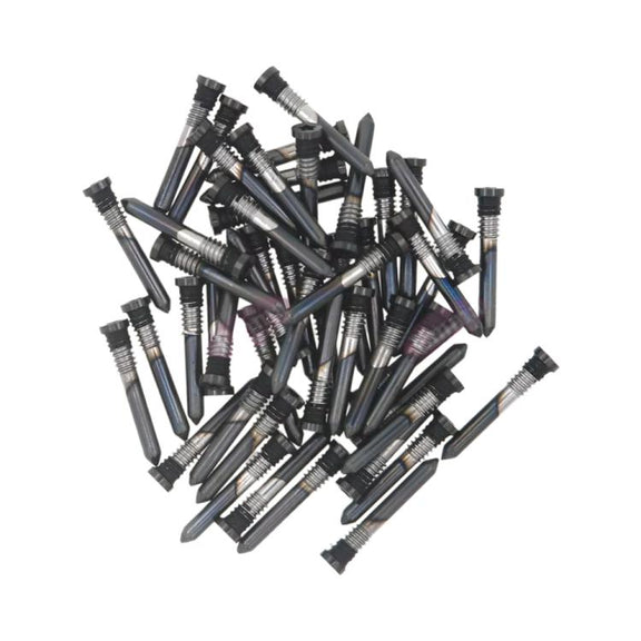 For iPhone 16 Plus / 16 100pcs Charging Port Screws(Black)