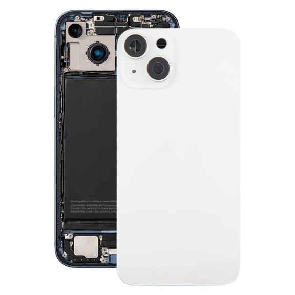 For iPhone 14 China Version Battery Back Cover with Middle Frame(White)
