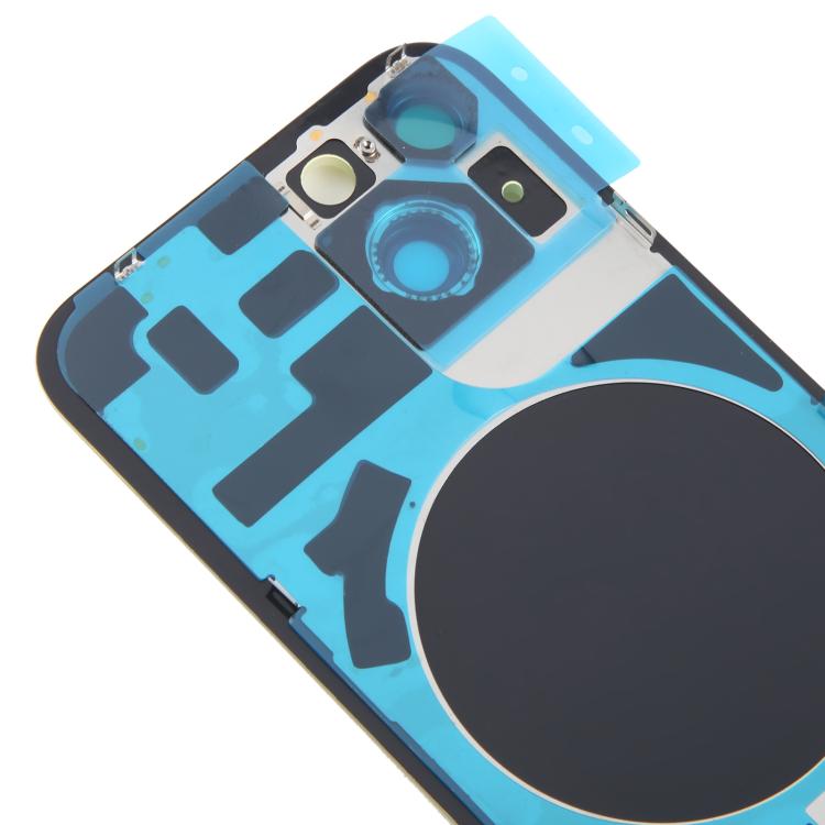 For iPhone 14 China Version Battery Back Cover with Middle Frame(Yellow)