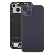 For iPhone 14 EU Version Battery Back Cover with Middle Frame(Black)