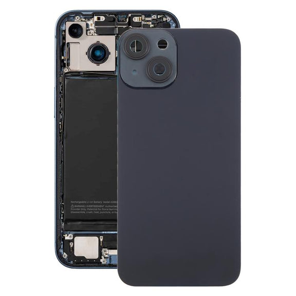 For iPhone 14 EU Version Battery Back Cover with Middle Frame(Black)