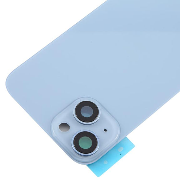 For iPhone 14 EU Version Battery Back Cover with Middle Frame(Blue)