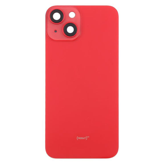 For iPhone 14 EU Version Battery Back Cover with Middle Frame(Red)