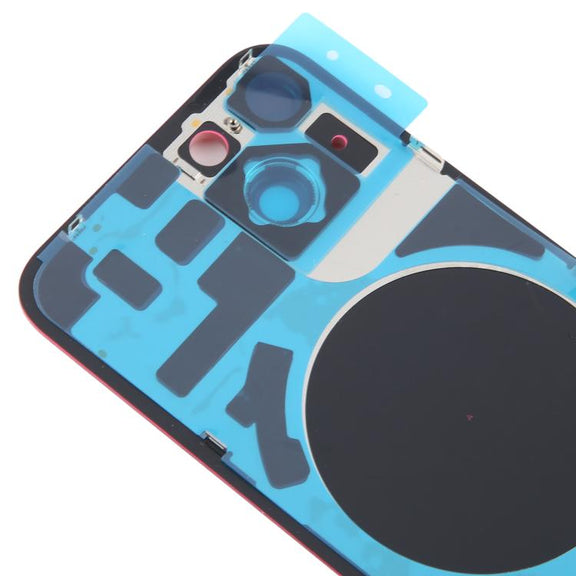 For iPhone 14 EU Version Battery Back Cover with Middle Frame(Red)