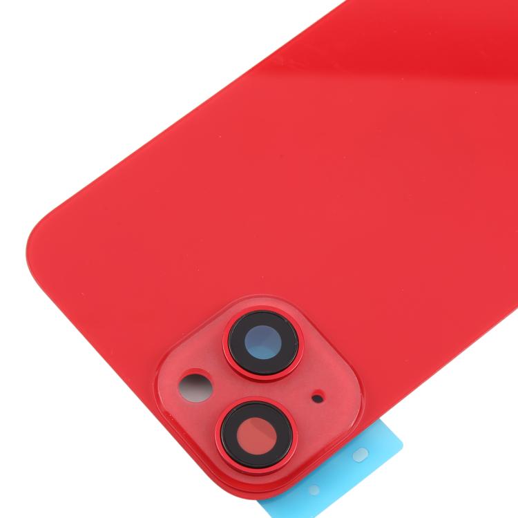 For iPhone 14 EU Version Battery Back Cover with Middle Frame(Red)