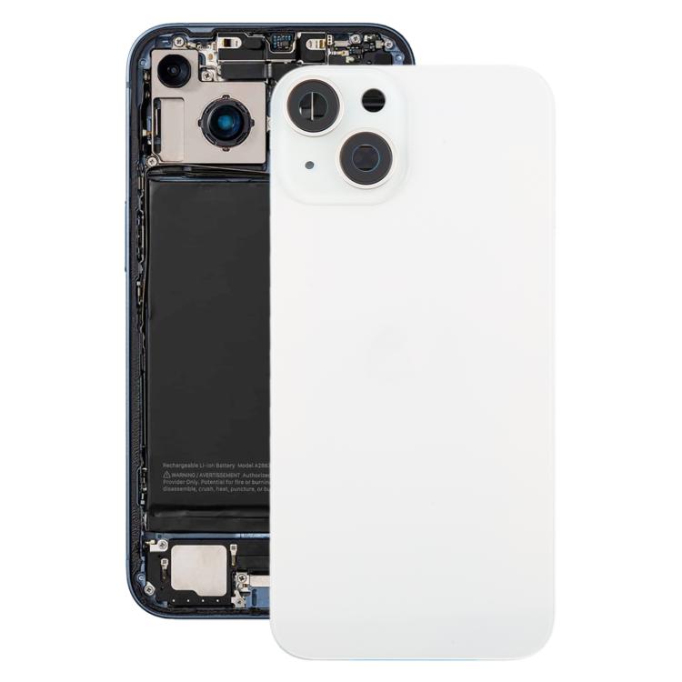 For iPhone 14 EU Version Battery Back Cover with Middle Frame(White)