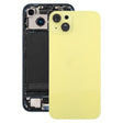 For iPhone 14 Plus China Version Battery Back Cover with Middle Frame(Yellow) - Back Cover by PMc TechLife | Online Shopping South Africa | PMc TechLife | Buy Now Pay Later Mobicred