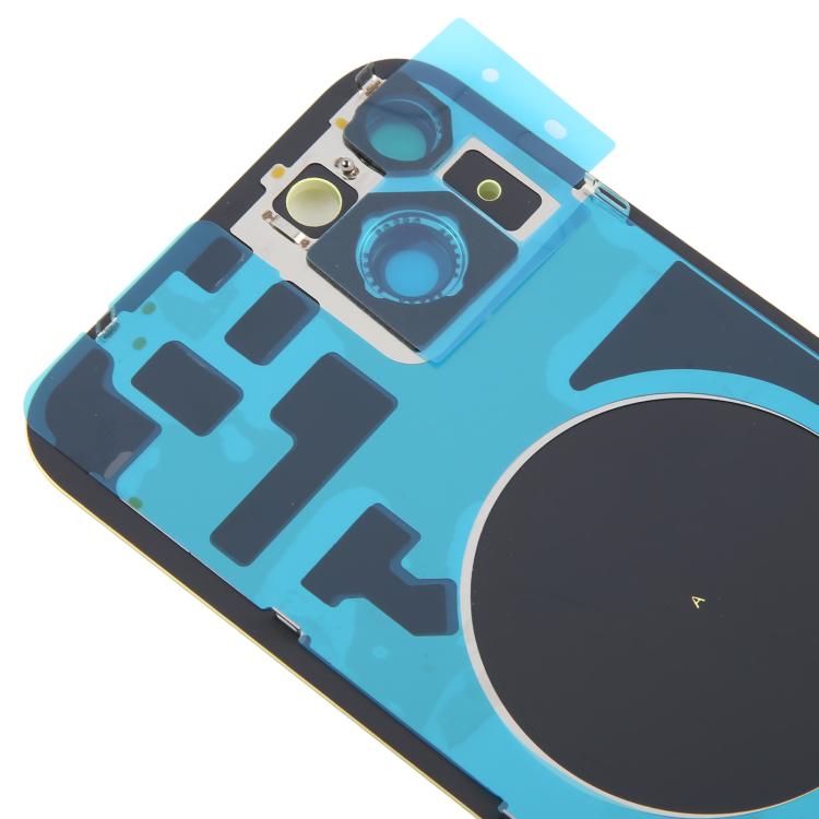 For iPhone 14 Plus China Version Battery Back Cover with Middle Frame(Yellow)