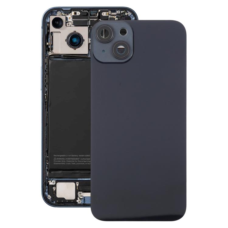 For iPhone 14 Plus EU Version Battery Back Cover with Middle Frame(Black)