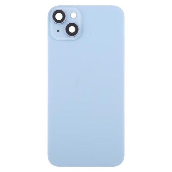 For iPhone 14 Plus EU Version Battery Back Cover with Middle Frame(Blue)