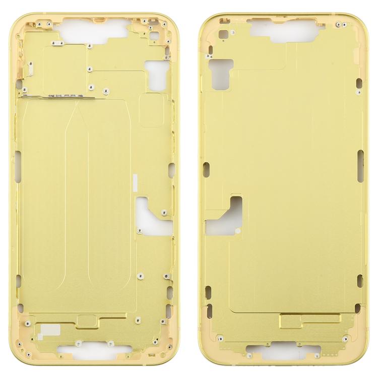 For iPhone 14 Plus Middle Frame Bezel Plate (Yellow)