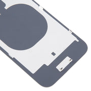 For iPhone 16e Glass Battery Back Cover with Camera Lens Cover(White)