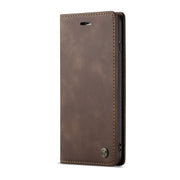 CaseMe-013 Multifunctional Retro Frosted Horizontal Flip Leather Case for iPhone 6 Plus / 6s Plus, with Card Slot & Holder & Wallet(Coffee)