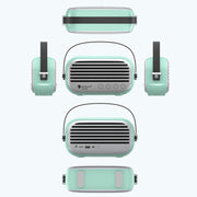 NewRixing NR-3000 Stylish Household Bluetooth Speaker with Hands-free Call Function, Support TF Card & USB & FM & AUX(Green)