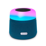 NewRixing NR-3500 Multi-function Atmosphere Light Wireless Charging Bluetooth Speaker with Hands-free Call Function, Support TF Card & USB & FM & AUX (Blue)